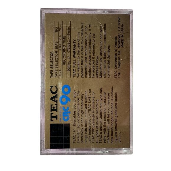 Teac CRC 90 Used Cassette Audio Recording - Picture 2 of 4